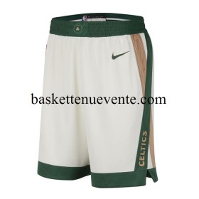 Basket Boston Celtics Shorts Nike 2023-2024 City Edition Blanc Swingman - Homme